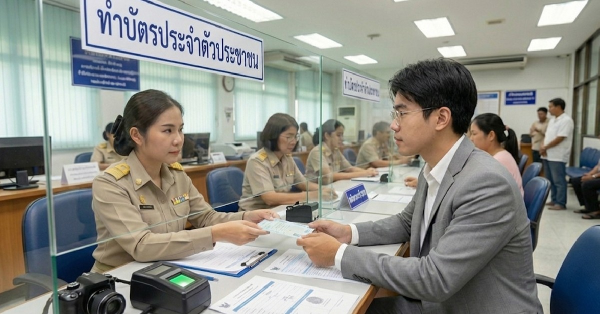 ในการขอทำบัตรประชาชนใหม่