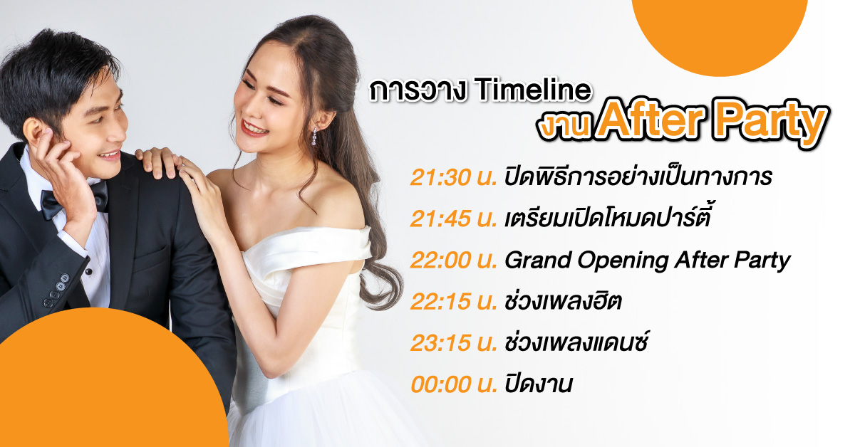 การวาง Timeline งาน After Party