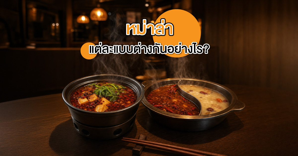 หม่าล่าแต่ละแบบต่างกันอย่างไร?